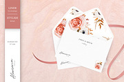 Wedding cards set blush peach & rust, an Invitation Template by Alewiena (Thumbnail 12 of 13)
