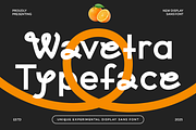 Wavetra Unique Experimental Font, a Font by PutraCetol Studio (Thumbnail 1 of 5)