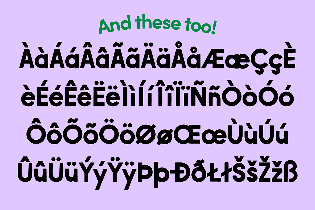 Salad Days! Geometric Sans Serif, a Sans Serif Font by Meg Lewis Fun House (Photo 7 of 9)