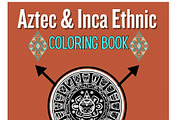 Aztecs, Mayas & Incas Coloring Pages, a Seasonal Illustration by Sourcedigi (Thumbnail 1 of 6)