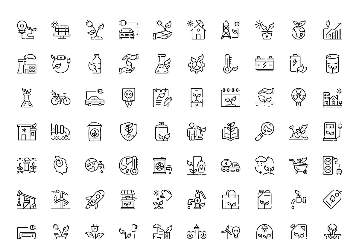 Ecology Icons Pack, an Outline Icon by Brickclay (Photo 7 of 7)