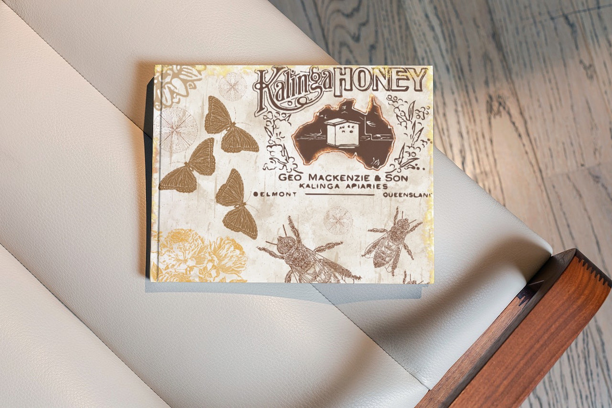 Vintage Honey Bee Digital Papers, a Texture Illustration by Luna Y Mar (Photo 7 of 9)