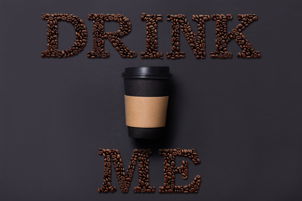 Coffee - OTF colour font + Extras preview 6