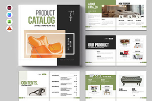 Square Product Catalog Template, a Brochure Template by Spark_Creative