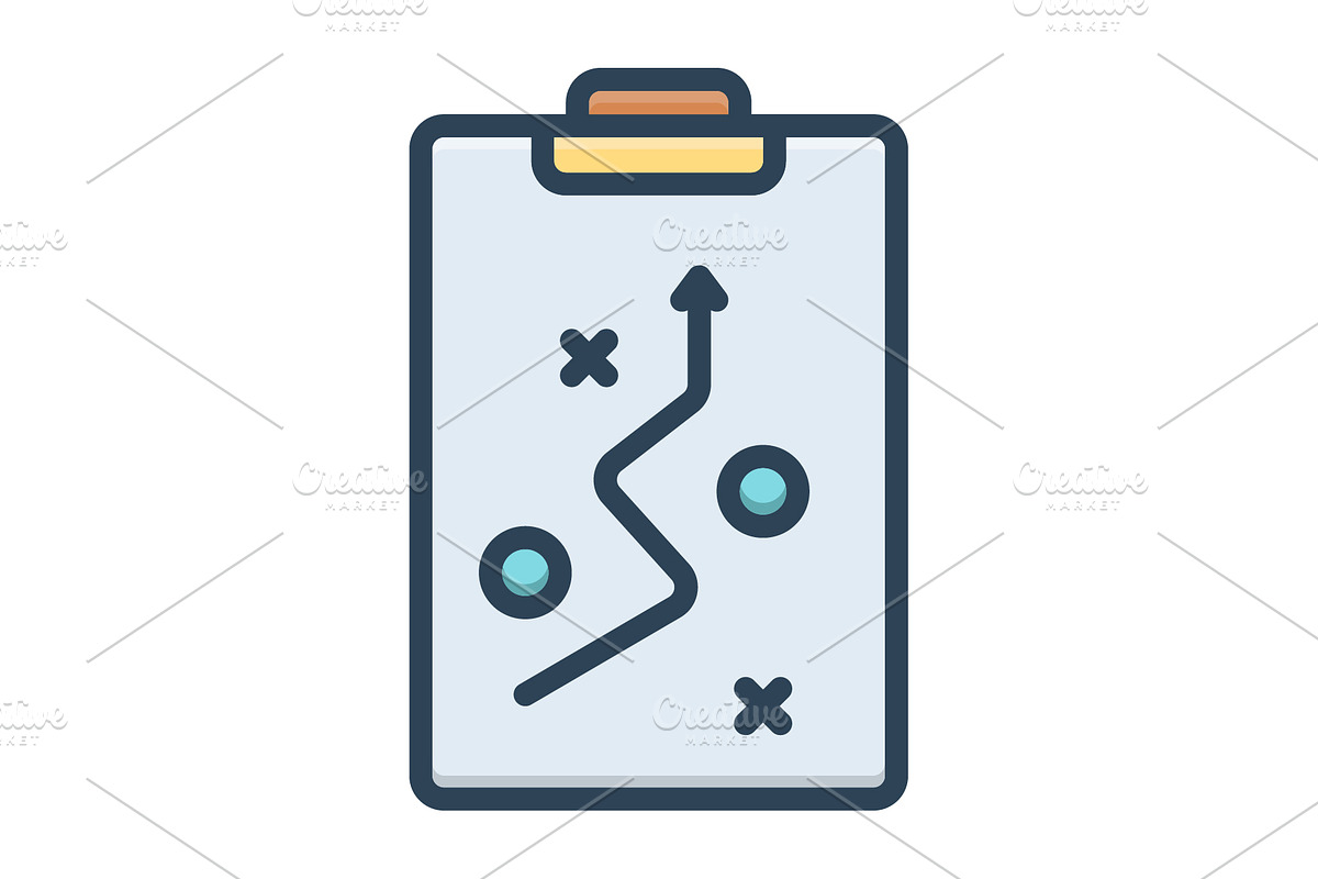 Strategy plan color icon, a Duotone Icon by Creative priyanka