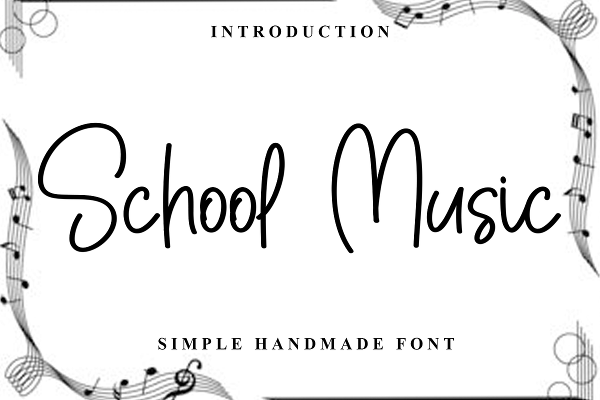 School Music, a Sans Serif Font by FreshTypeINK (Photo 1 of 8)
