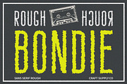 Bondie Rough, a Sans Serif Font by Craft Supply Co. (Thumbnail 1 of 8)