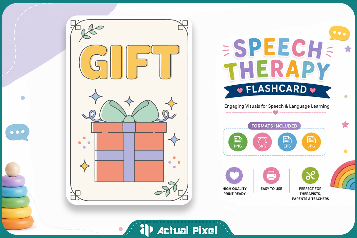 Speech Therapy Flashcard Bundle, an Education Illustration by Actual Pixel (Photo 12 of 22)