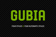 Gubia Font Family, a Sans Serif Font by Graviton Font Foundry (Thumbnail 1 of 4)