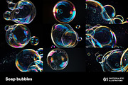 Soap bubbles. 61 images, an Abstract Photo by Handmadefont (Thumbnail 8 of 13)