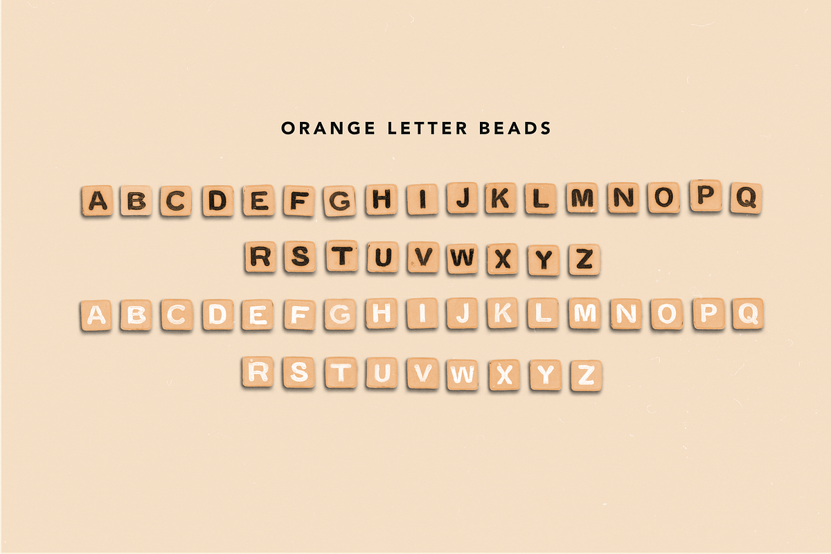 Color Letter Beads - Alphabet Font, a Font by Dynamo Ultima (Photo 9 of 20)
