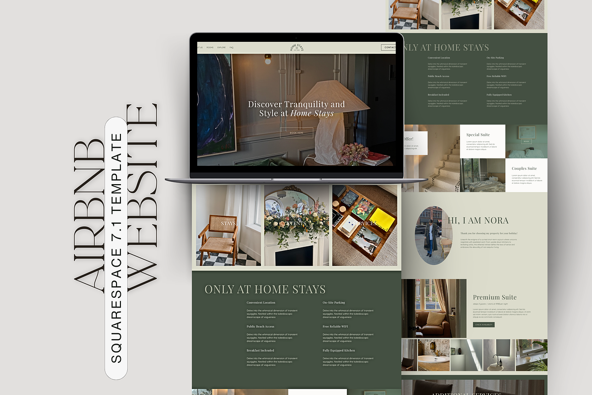 Airbnb Website Squarespace Template, a Squarespace Template by Story Native (Photo 1 of 12)