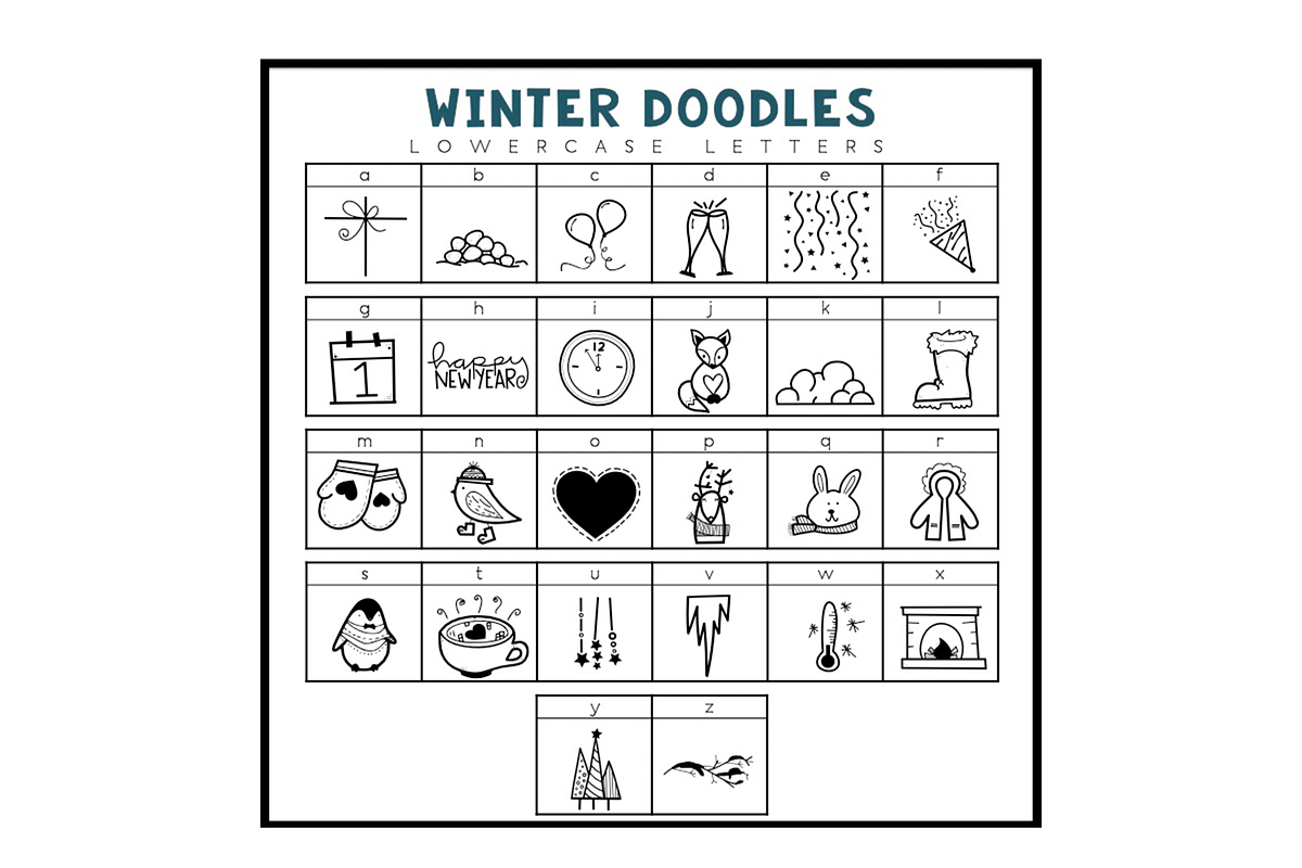 Winter Wishes - A Doodles Font preview 3