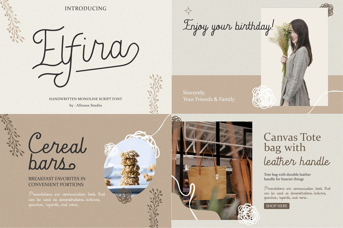 All In One | 50 Fonts Collection, a Script Font by Allouse Studio (Photo 18 of 30)