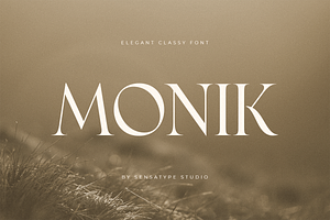 Monik - Elegant Classy Font, a Serif Font by Sensatype