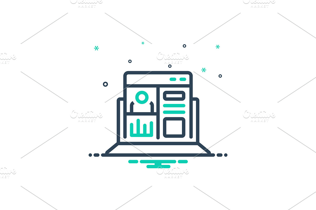 Admin panel icon, an Icon by Creative priyanka | Creative Market
