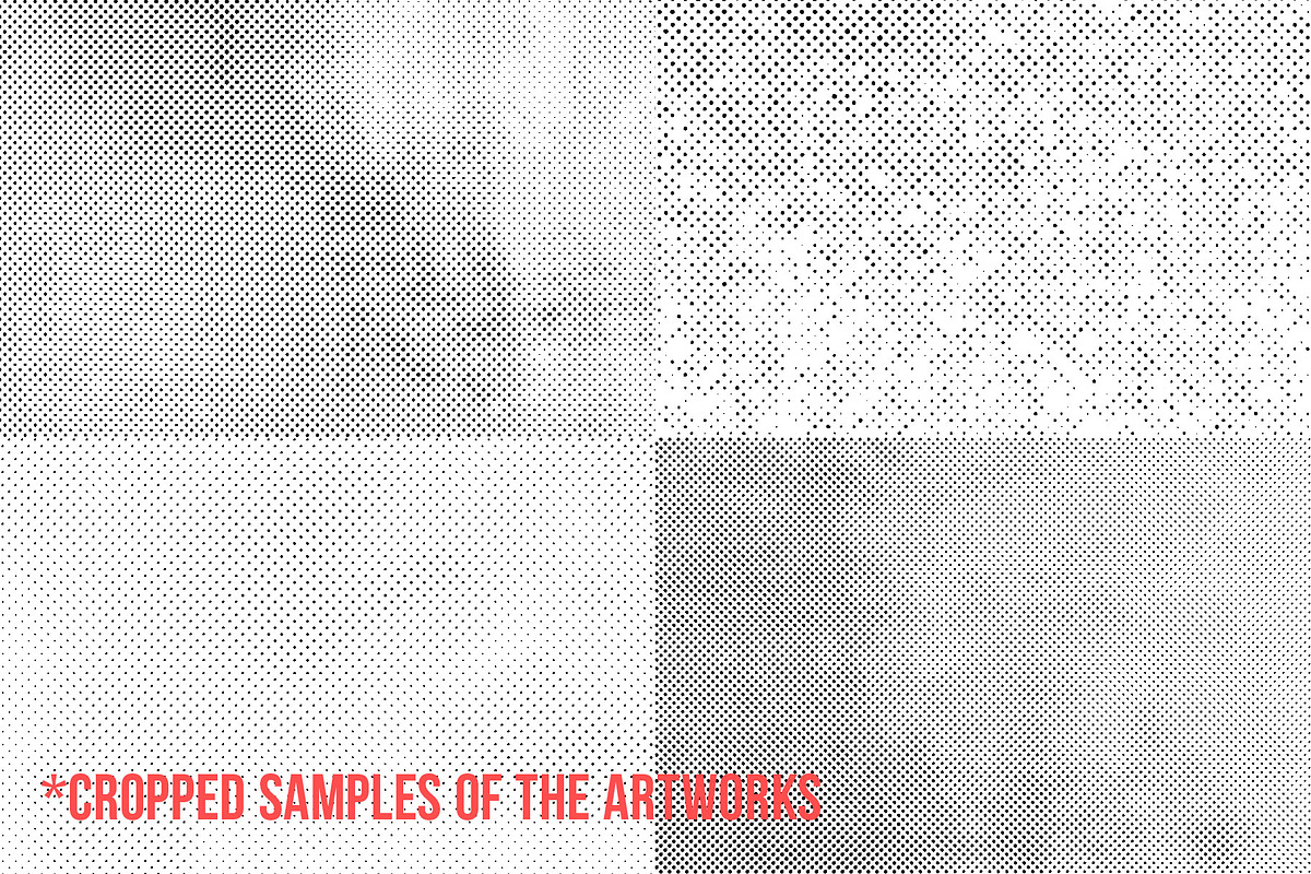 Light Halftone Textures Pack, a Texture Graphic by fukomoku (Photo 9 of 10)