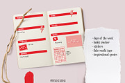 Printable Stickers - Bullet Journal, a Stationery Template by by Aline Albino (Thumbnail 2 of 3)