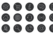 Business Card Icons, an Outline Icon by Oleksii (Thumbnail 3 of 6)