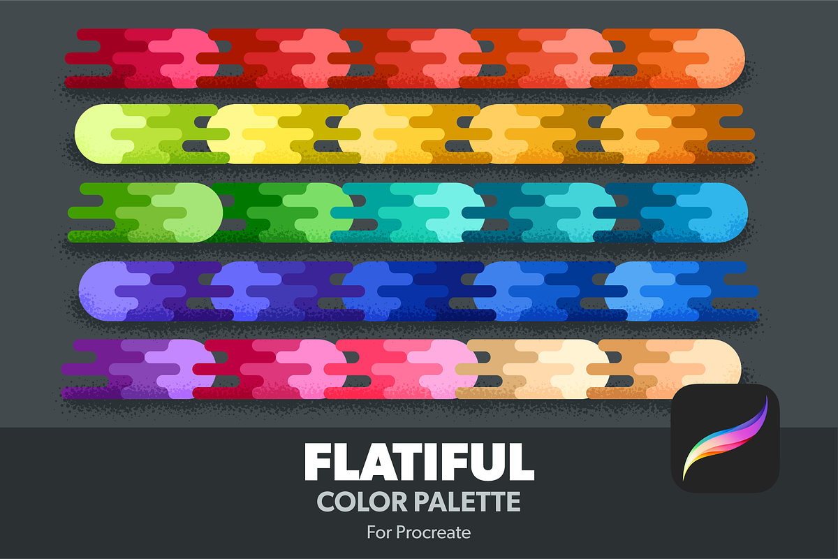 Flatiful- Procreate Color Palette, a Palette Add-On by Monolinea (Photo 1 of 2)