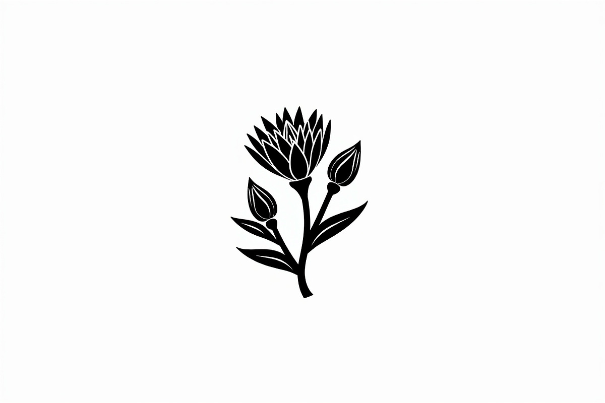 Black Floral Silhouette Set, an Illustration by balal (Photo 11 of 21)