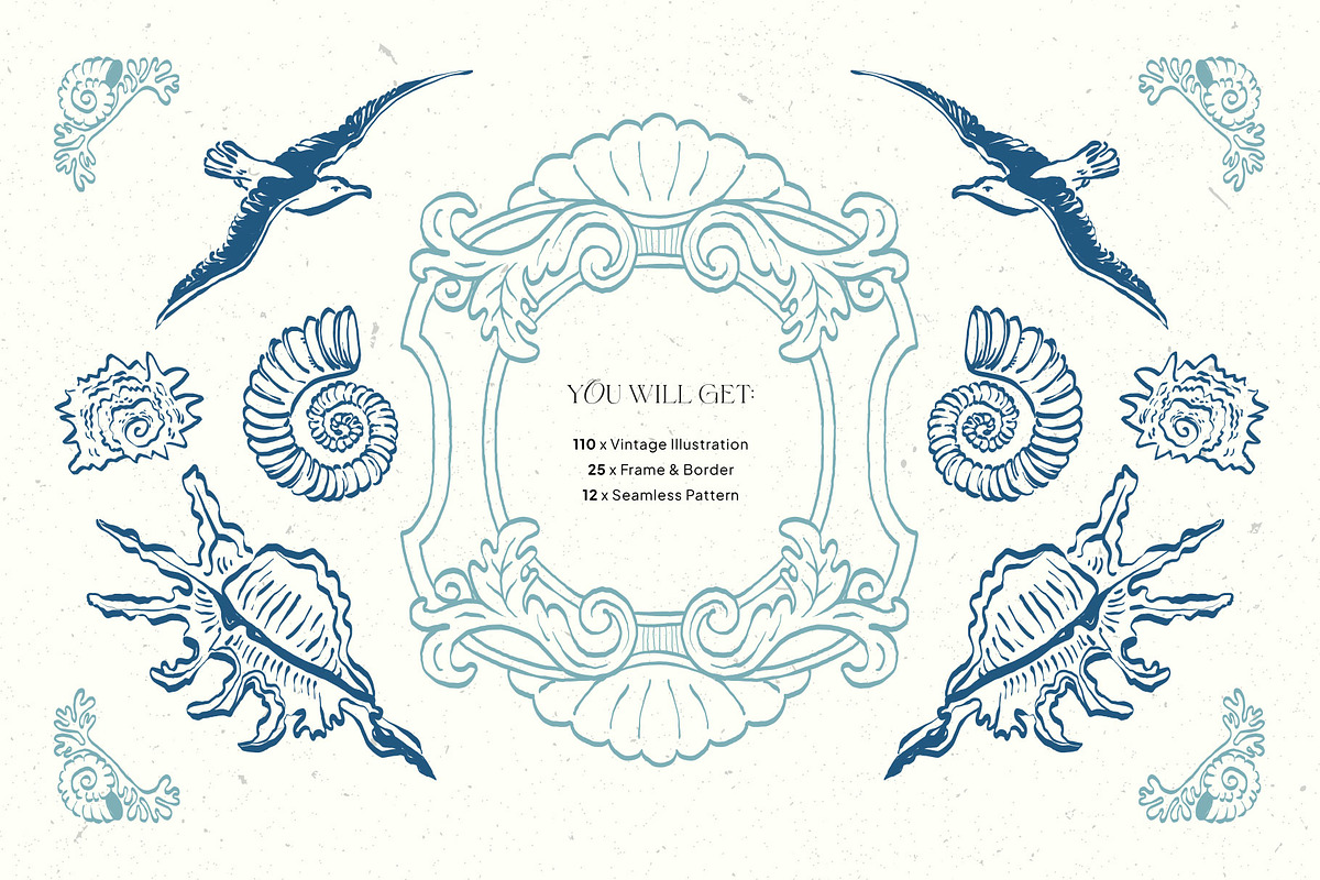 Aesthetics Ocean | Illustration Kit, an Object Illustration by KetteCreate (Photo 3 of 17)