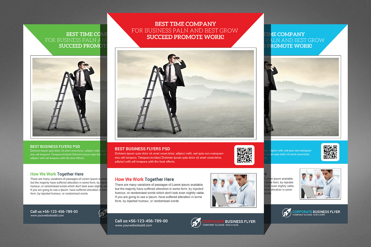 Multipurpose Business Flyers Bundle, a Flyer Template by Graphic Templates (Photo 2 of 6)