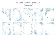 Watercolor Blue Abstract Background, a Background Graphic by Yorda Studio (Thumbnail 2 of 10)