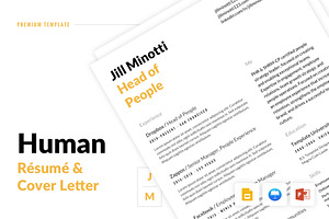 Human - Resume and Cover Letter