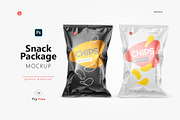 Glossy Snack Package Mockup - Front, a Packaging Mockup by HelenStock (Thumbnail 1 of 8)