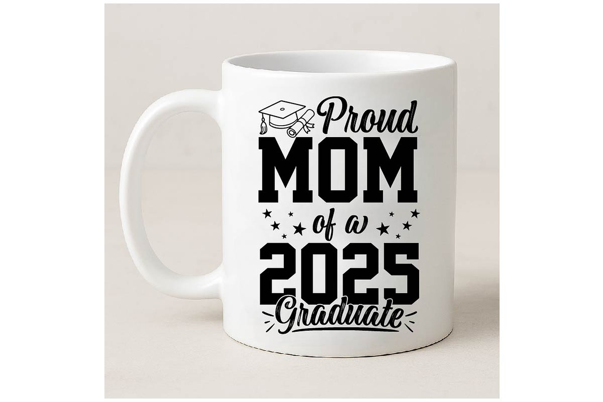 Proud Mom Graduate 2025 Svg, an Object Graphic by Digi_Design_World (Photo 5 of 7)