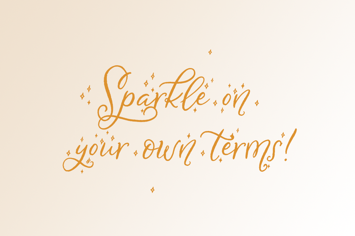 Beaufille Sparkly, a Script Font by KLUGE+CO (Photo 6 of 10)