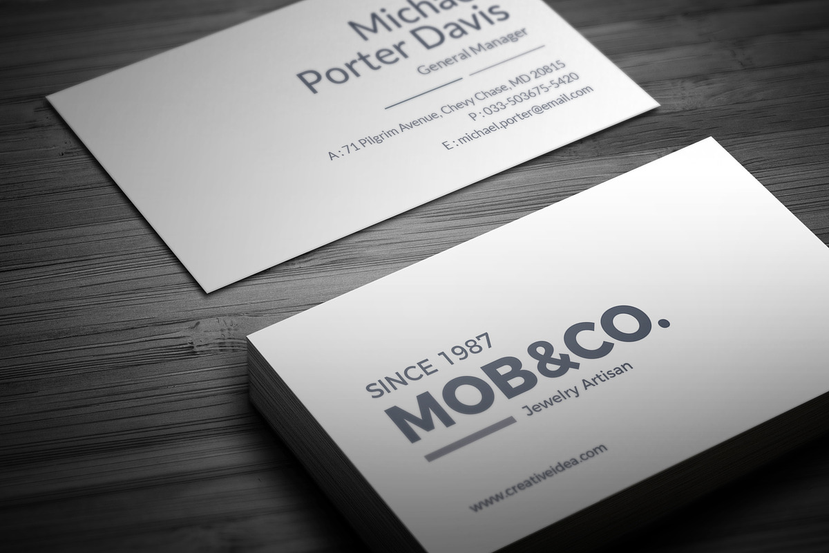 Simpol Business Card, a Business Card Template by Genereux Art