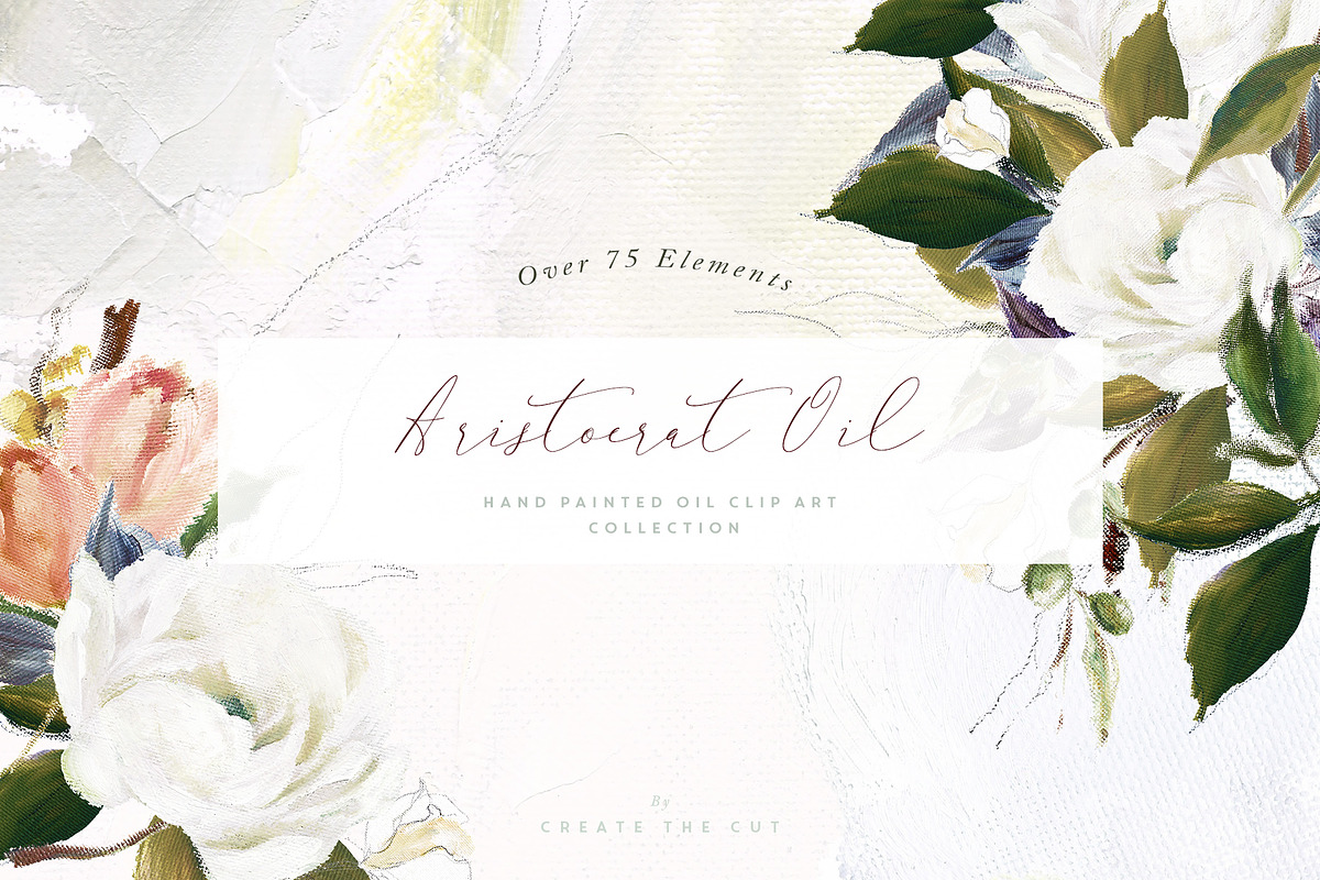 Aristocrat Hand Painted Oil Clip Art, a Texture Illustration by Create The Cut (Photo 1 of 14)