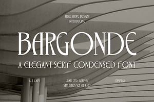 Bargonde Elegant Serif Condensed