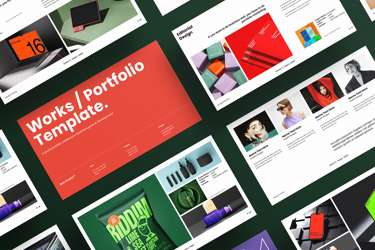 Design Portfolio Template, a Presentation Template by ArtisanaAura (Photo 2 of 10)