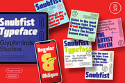 Snubfist Display Typeface, a Sans Serif Font by Glyphminds Studios (Thumbnail 5 of 11)