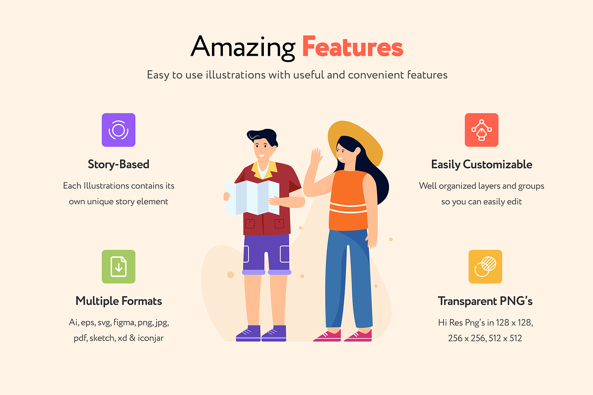 Tourist Vector Set, a Duotone Icon by Brickclay (Photo 2 of 6)