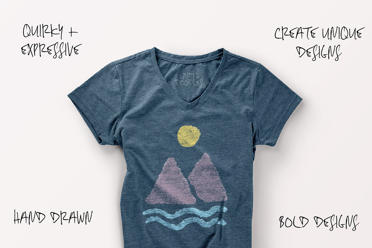 Earth Nature Sketch Doodle Icons, a Solid Icon by CreativeWilderness (Photo 3 of 13)