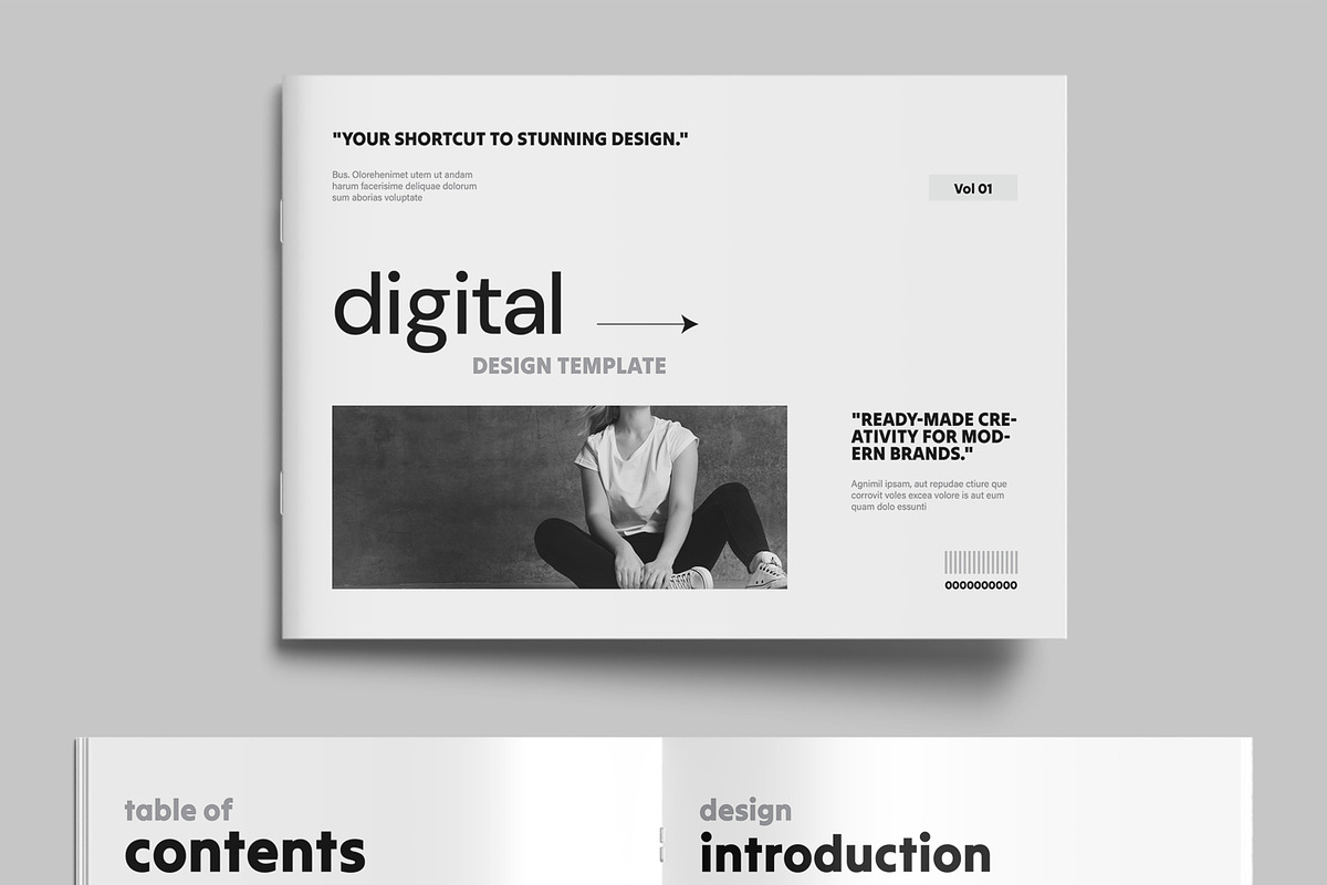 Digital Portfolio Book Design, a Brochure Template by MightyDesign (Photo 2 of 9)
