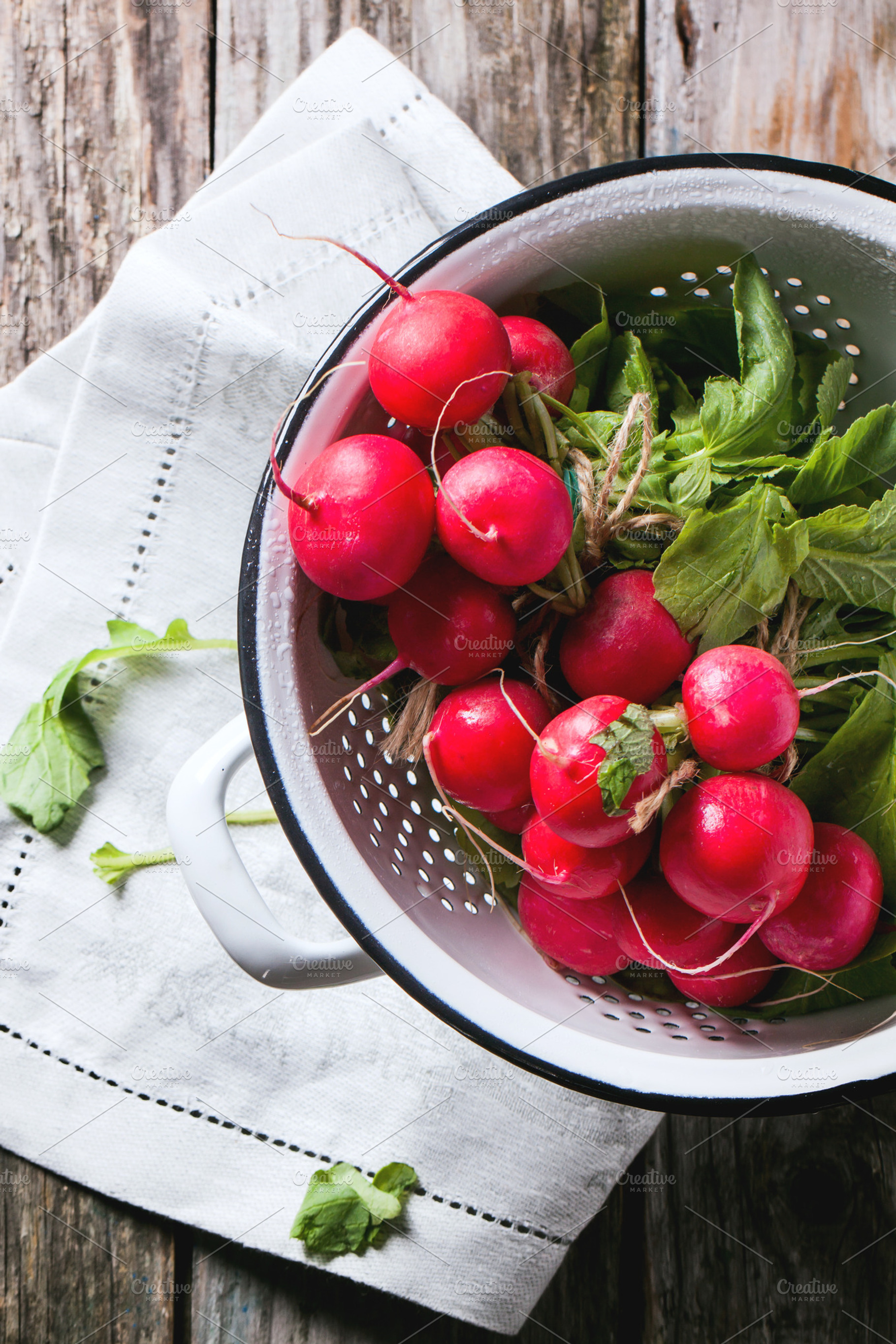 Fresh radishes with bread featuring radish, radishes, and bunch