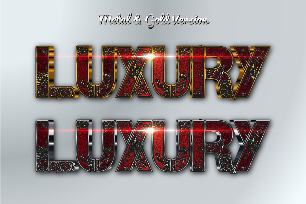 Luxury Styles for Illustrator, a Layer Style Add-On by Vector Galore (Photo 2 of 5)