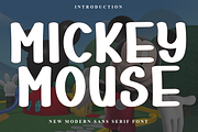 Mickey Mouse, a Script Font by InermediaSTUDIO (Thumbnail 1 of 8)