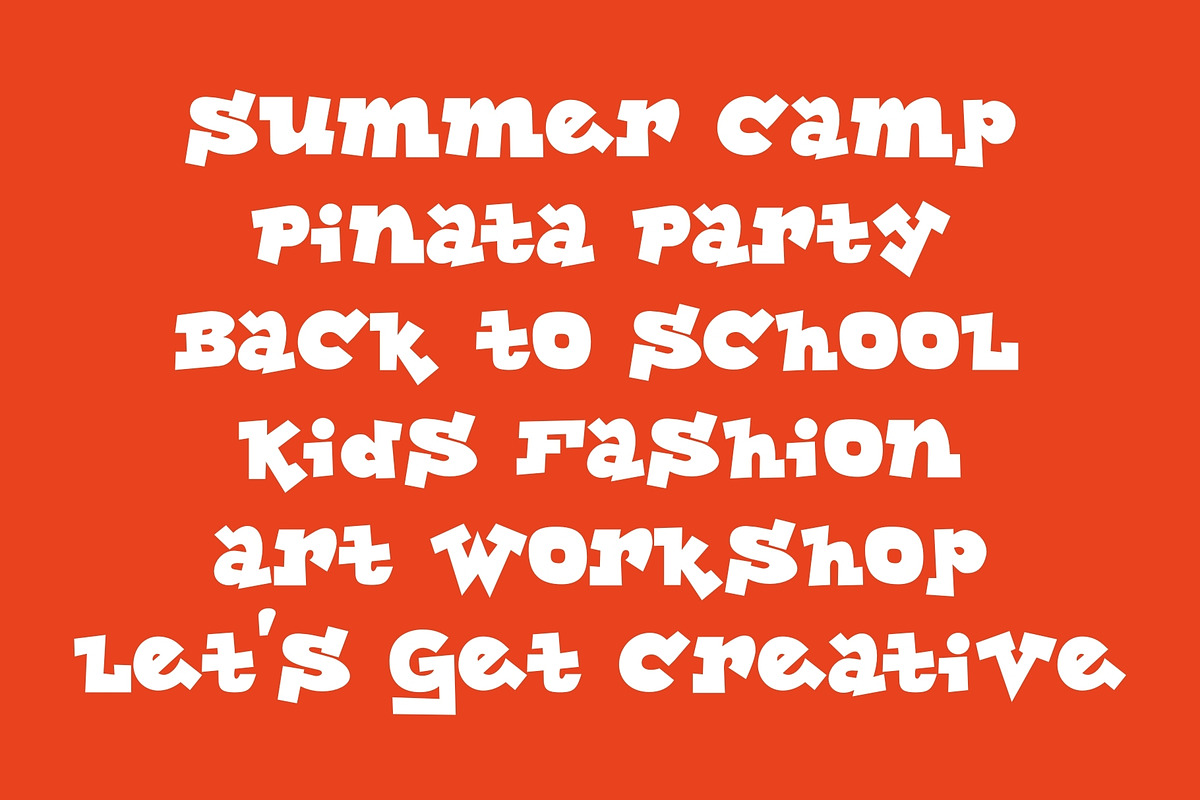 Wiggle Town - Fun & Quirky Typeface, a Slab Serif Font by HipFonts (Photo 4 of 10)