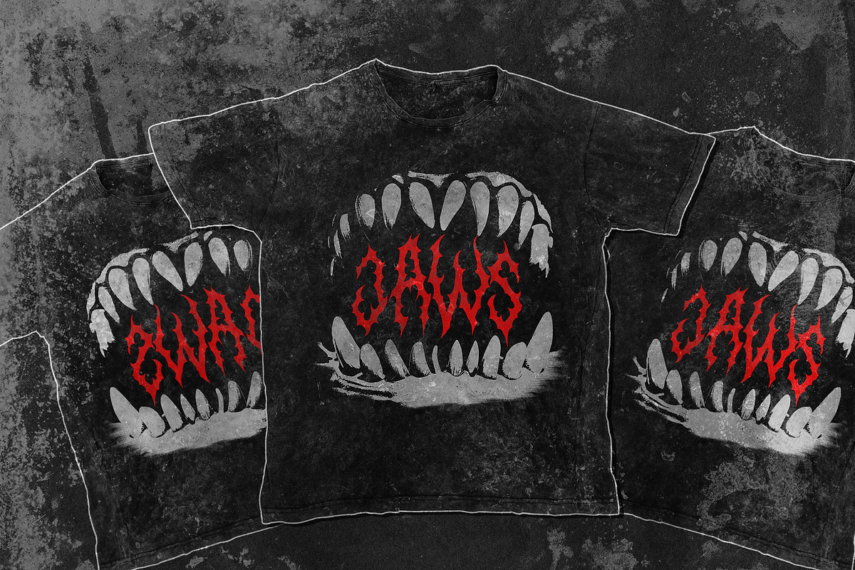 Aborted Corpse – Trash Typeface, a Blackletter Font by Fonday Studio (Photo 3 of 7)