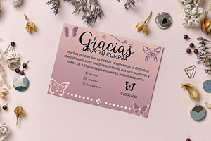 Business thank you card