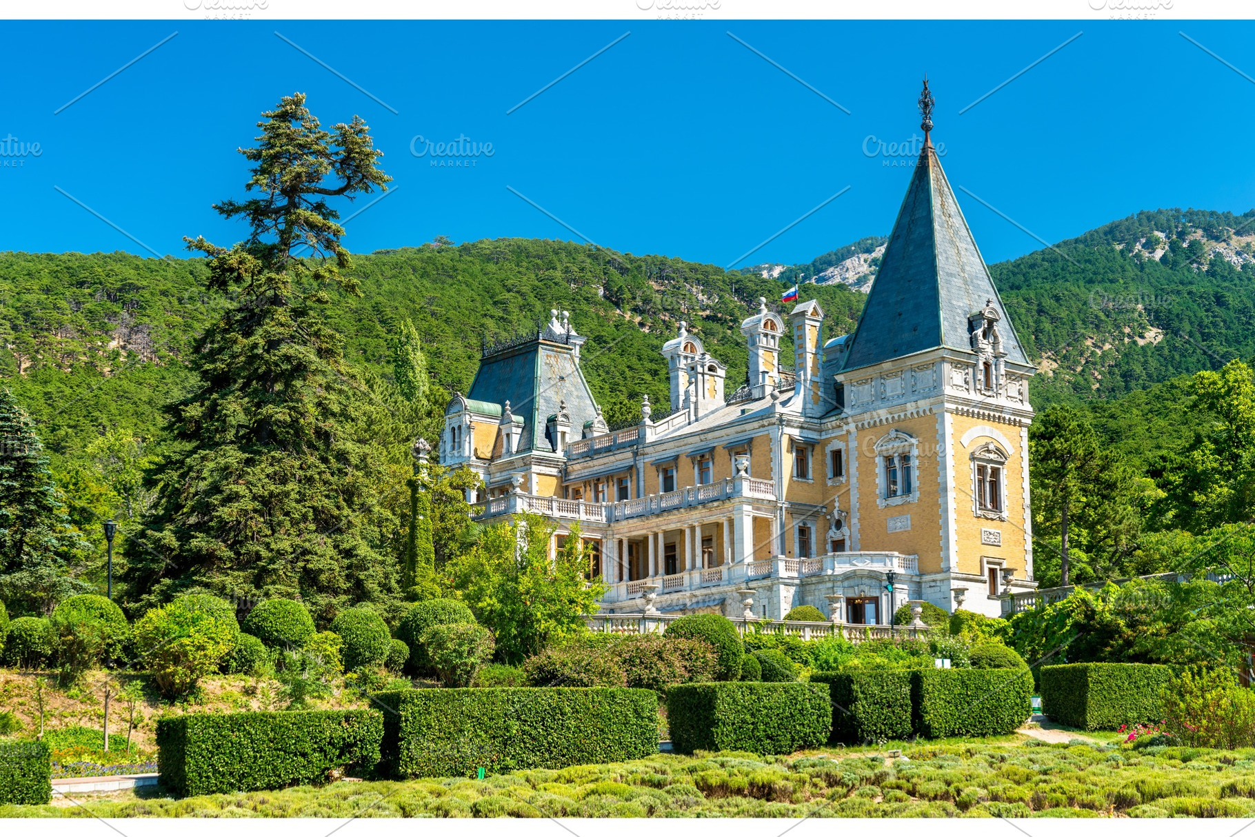 Massandra palace a major tourist stock photo containing crimea and palace, an Architecture Photo by Leonid Andronov