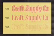 Benida Rounded 3D, a Serif Font by Craft Supply Co. (Thumbnail 2 of 8)