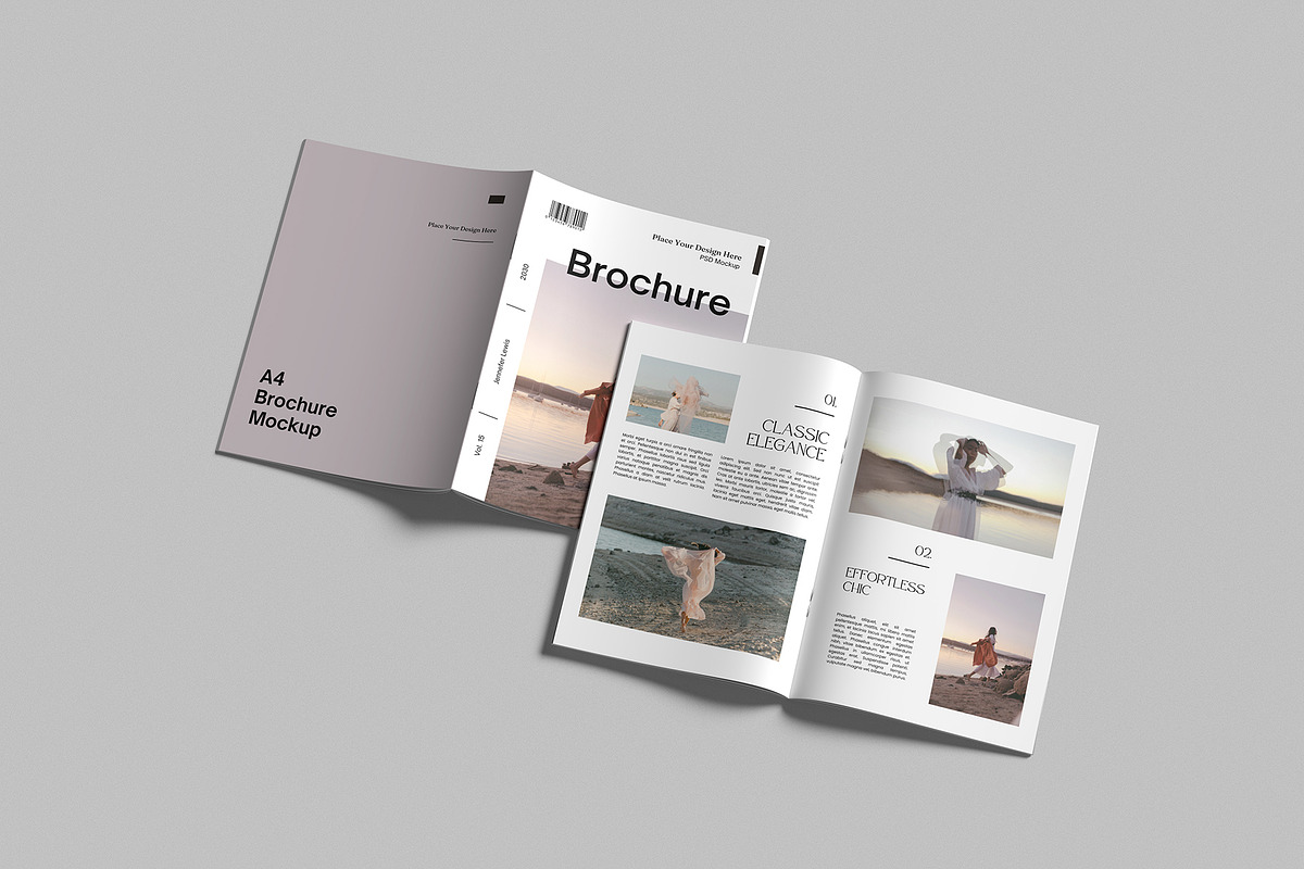 A4 Catalog Brochure Mockup, a Books & Magazine Mockup by graphictime (Photo 6 of 12)