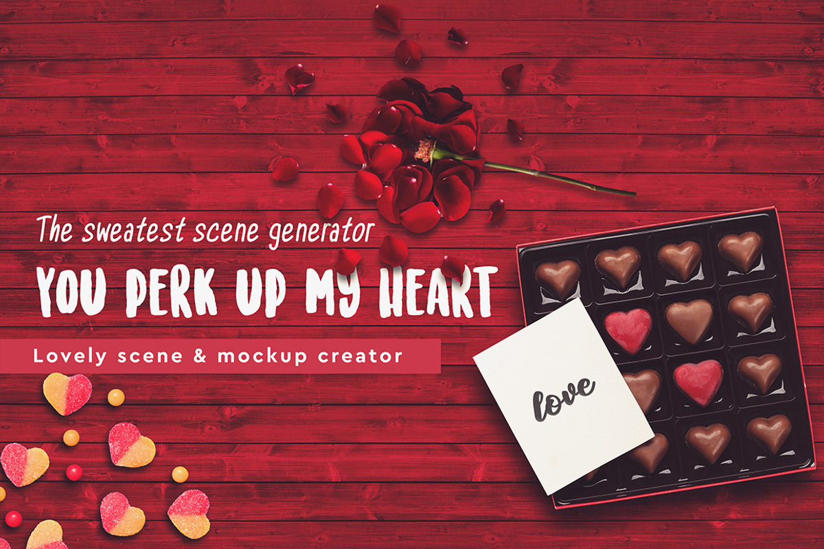 All you need is Love - Scene Creator, a Books & Magazine Mockup by relineo.mock-ups (Photo 3 of 5)